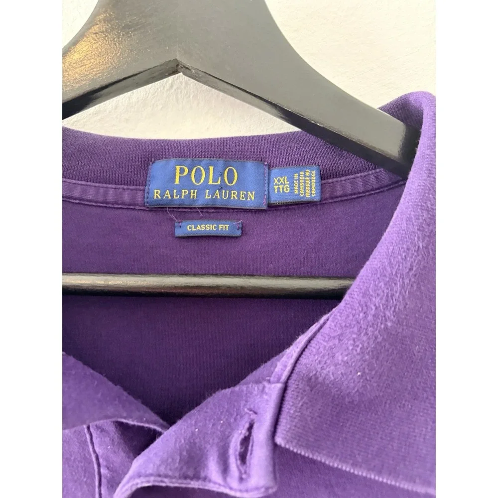 Polo Ralph Lauren Men's Classic Fit Purple Short Sleeve Polo Shirt Size XXL 2X